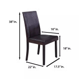 Megan Contemporary Dining Side Chairs, Set of 2