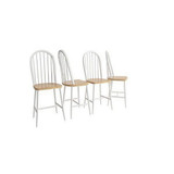 Arial Windsor Dining Side Chairs Natural (Set of 4)