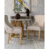 Allia Tufted Wingback Side Chair 2 Piece Set
