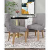 Allia Tufted Wingback Side Chair 2 Piece Set