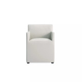 Anna 2 Piece Faux Leather Upholstered Square Dining Armchair Set