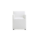 Anna 2 Piece Faux Leather Upholstered Square Dining Armchair Set