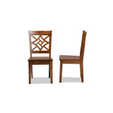 Nicolette Modern and Contemporary 2-Piece Finished Wood Dining Chair Set