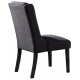 Newport Upholstered Side Chairs with Tufted Back, Set of 2