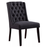 Newport Upholstered Side Chairs with Tufted Back, Set of 2