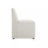 Anna 2 Piece Faux Leather Upholstered Square Dining Chair Set