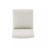 Anna 2 Piece Faux Leather Upholstered Square Dining Chair Set