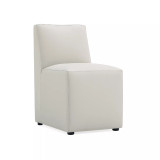 Anna 18.9" L Faux Leather Upholstered Square Dining Chair