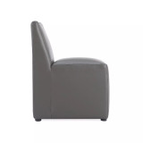 Anna 18.9" L Faux Leather Upholstered Square Dining Chair