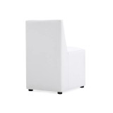 Anna 18.9" L Faux Leather Upholstered Square Dining Chair