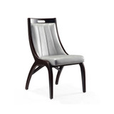Danube 2-Piece Faux Leather Upholstered Beech Wood Dining Chair