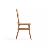 Paragon 2-Piece Ash Wood and Natural Cane Dining Chair