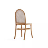 Paragon 2-Piece Ash Wood and Natural Cane Dining Chair