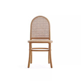 Paragon 2-Piece Ash Wood and Natural Cane Dining Chair