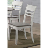 Transitional Back Side Chair, Set of 2