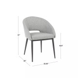 Renee Black Metal Chair