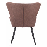 37" Steel, Polyurethane Alejandro Dining Chair