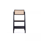 Pullman 4-Piece Ash Wood and Natural Cane Folding Dining Chair