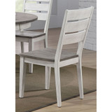 Contemporary Ladder Back Side Chai, Set of 2