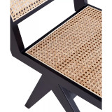 Hamlet 2-Piece Ash Wood and Natural Cane Rectangular Seat Dining Chair