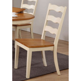 Company Transitional Ladder Back Dining Side Chairs, Set of 2