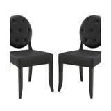 Button Dining Side Chair Set of 2