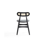 Colbert 2-Piece Ash Wood and Natural Cane Upholstered Dining Chair