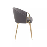 Claire Contemporary Glam Chair Leather