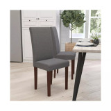 Ellison Mid-Century Panel Back Parsons Accent Dining Chair