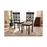 Samwell Modern and Contemporary Fabric Upholstered 2 Piece Dining Chair Set