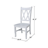 Double X Back Chair, Set of 2