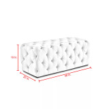Hayden Upholsterred Tufted Allover Rectangle Bench