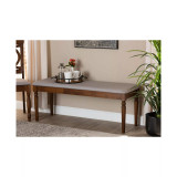 Giovanni Modern and Contemporary Fabric Upholstered Dining Bench