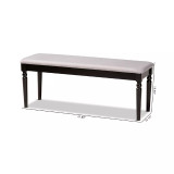 Giovanni Modern and Contemporary Fabric Upholstered Dining Bench
