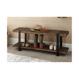 Modesto 48"L Reclaimed Wood Entryway Bench