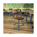 Restaurant Chair With Wood Seat & Back And Powder Coat Frame