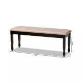 Corey Modern and Contemporary Fabric Upholstered Dining Bench