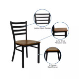 Ladder Back Metal Restaurant Dining Chair