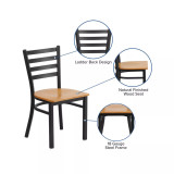 Ladder Back Metal Restaurant Dining Chair