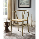 Amish Dining Wood Side Chair in Weathered