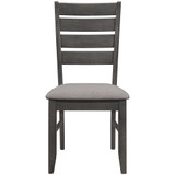 Dalila 2-Piece Asian Hardwood Ladder Back Side Chair Set