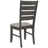 Dalila 2-Piece Asian Hardwood Ladder Back Side Chair Set