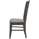 Dalila 2-Piece Asian Hardwood Ladder Back Side Chair Set
