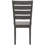 Dalila 2-Piece Asian Hardwood Ladder Back Side Chair Set
