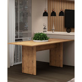 NoMad 67.91" Medium Density Fiberboard Rustic 6-Person Dining Table