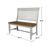 Vista Slatback Bench