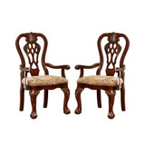 Wilson Brown Cherry Armchair (Set of 2)