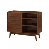 Louvered Door Bar Cabinet