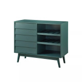 Louvered Door Bar Cabinet