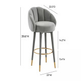 Myla Swivel Bar Stool